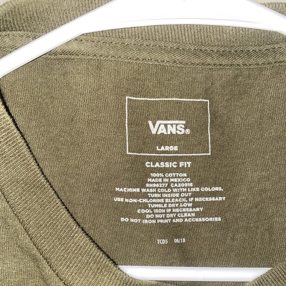 Army green vans tee - Picture 3 of 5